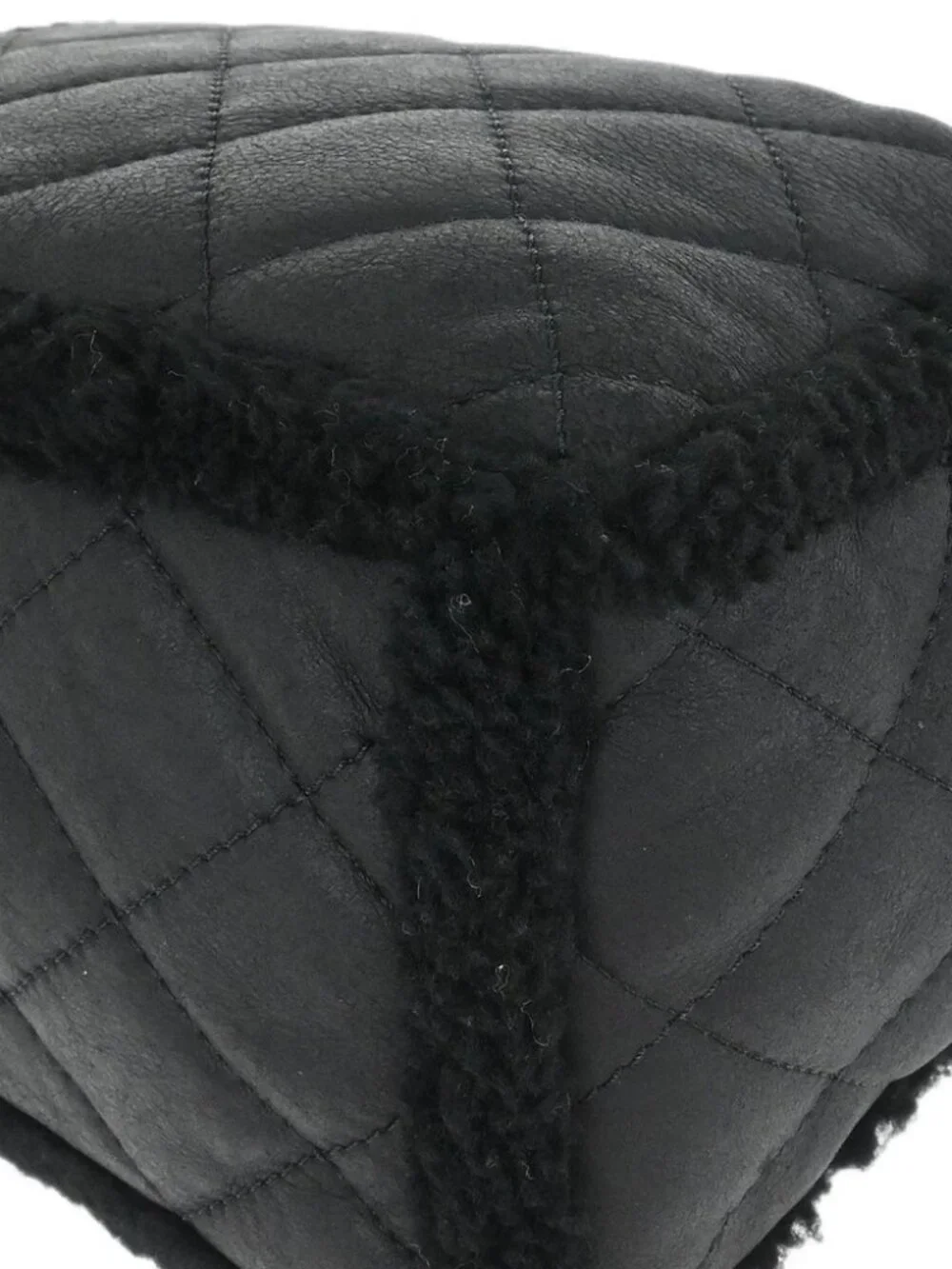 Chanel Black Mouton Chain Tote Bag 178246